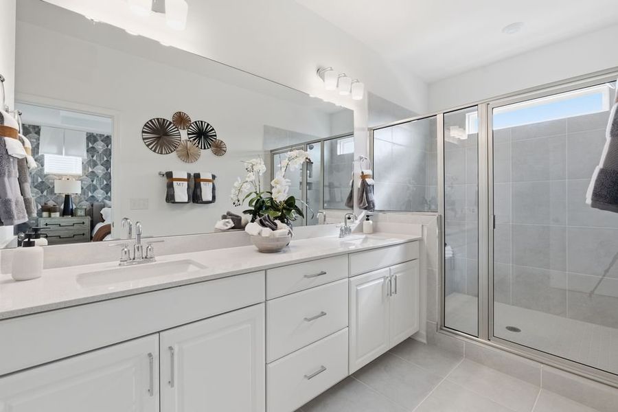 Furnished interior view inside a new home in Terraces at the Exchange, Indian Land (Image 4).