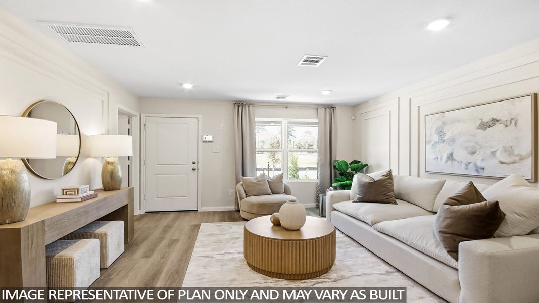 Furnished interior view inside a new home in Gemini, Splendora (Image 4). Furnished interior view inside a new home in Gemini, Splendora (Image 4).