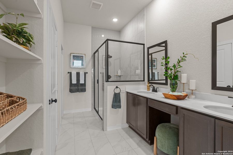 Furnished interior view inside a new home in The Crossvine – Garden Homes, Schertz (Image 10).