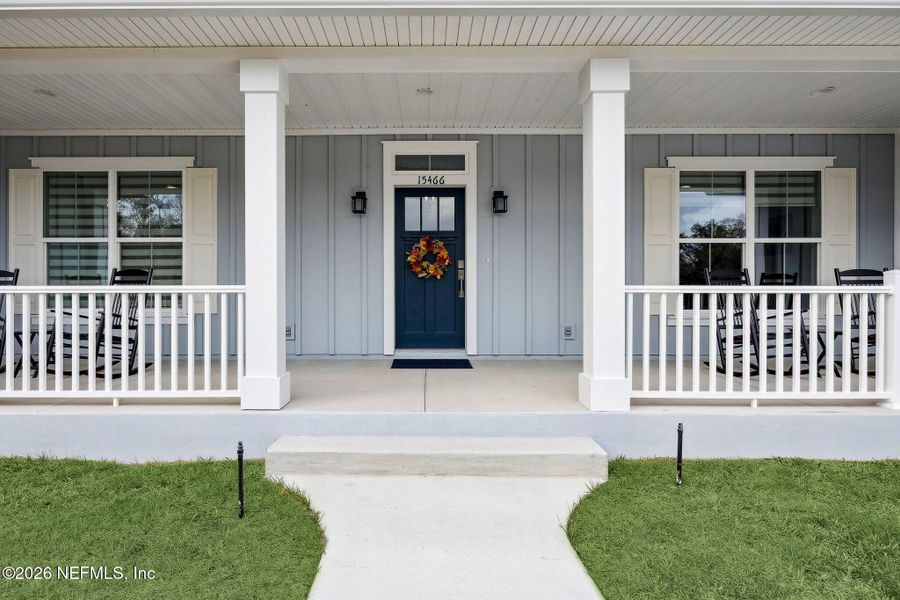 Exterior details and patio area of a home in , Bryceville (Image 26).