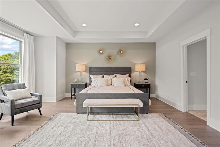 Furnished interior view inside a new home in Soleil Belmont Park, Canton (Image 4).