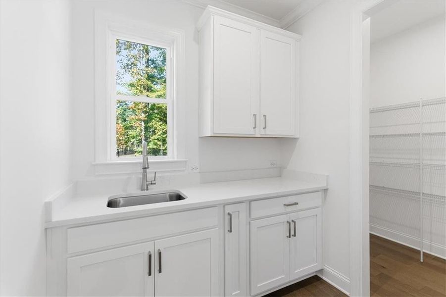 Furnished interior view inside a new home in The Estates at Hurricane Pointe, Douglasville (Image 12).