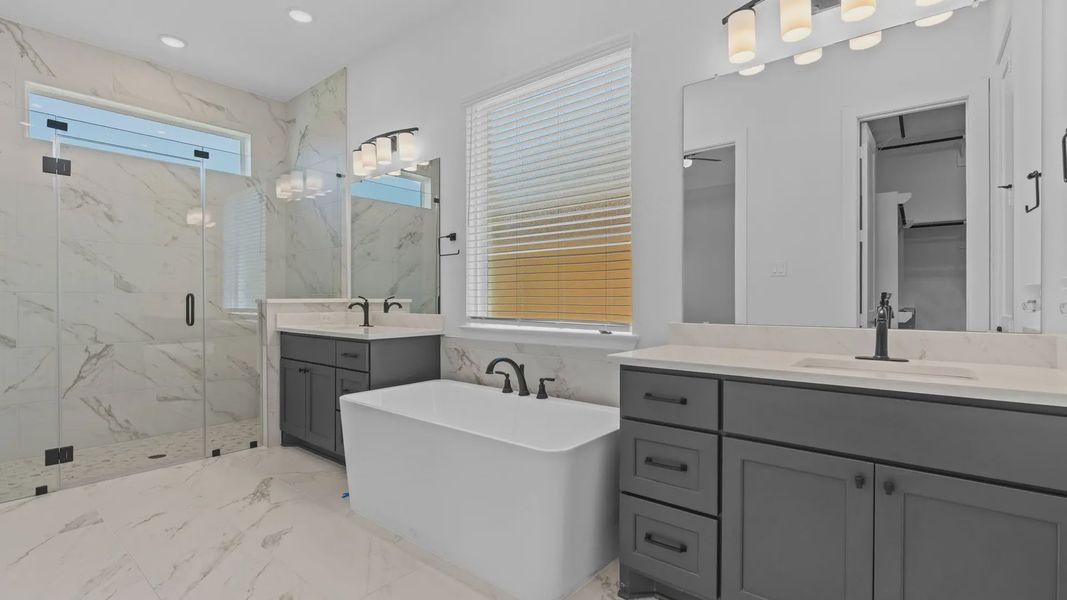 Furnished interior view inside a new home in Attwater 55s, Waller (Image 9).