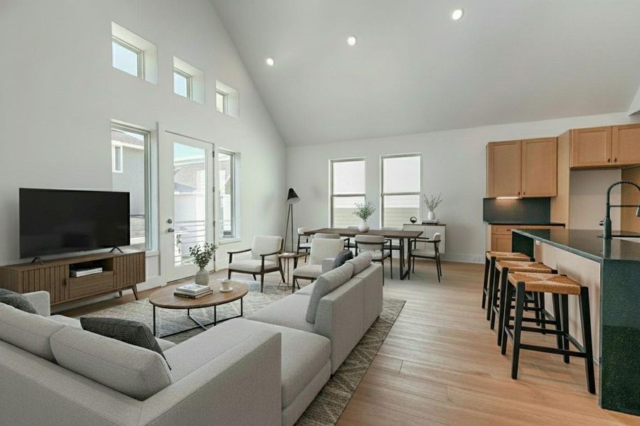 Furnished interior view inside a new home in , Houston (Image 8).