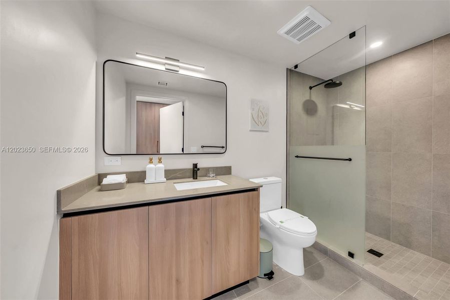 Furnished interior view inside a new home in , Miami (Image 12).