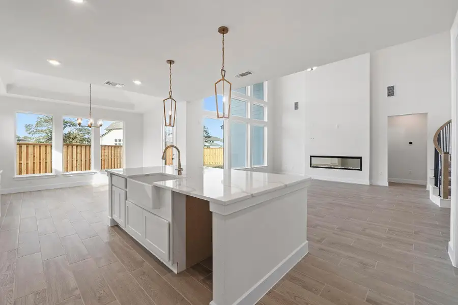 Furnished interior view inside a new home in Parmer Ranch, Georgetown (Image 7).