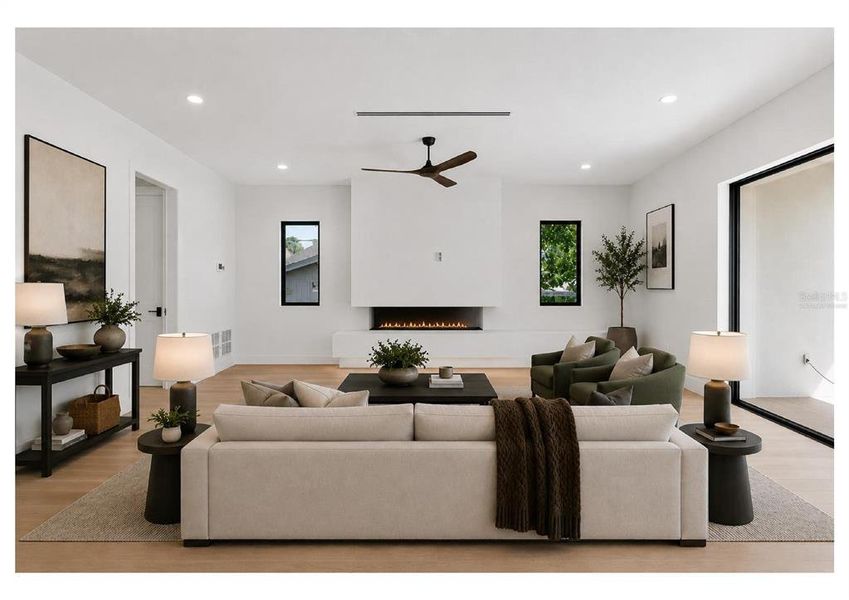 Furnished interior view inside a new home in , Tampa (Image 17).