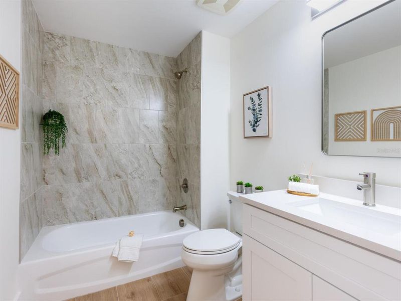 Furnished interior view inside a new home in , Sarasota (Image 38).