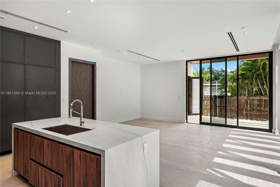 Furnished interior view inside a new home in , South Miami (Image 5). Furnished interior view inside a new home in , South Miami (Image 5).