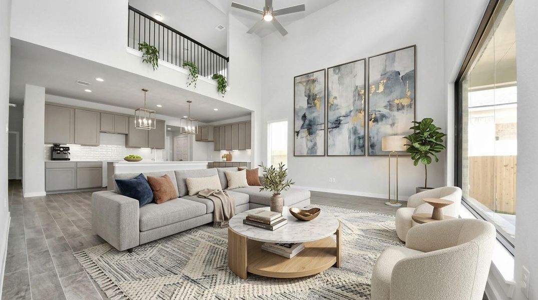 Virtually Staged - Living Room. Sample photo of completed home with similar floor plan. Actual colors and selections may vary.