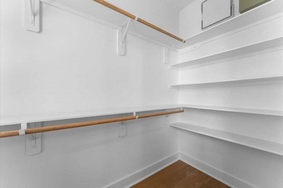 Large walk-in closet in the primary bedroom!