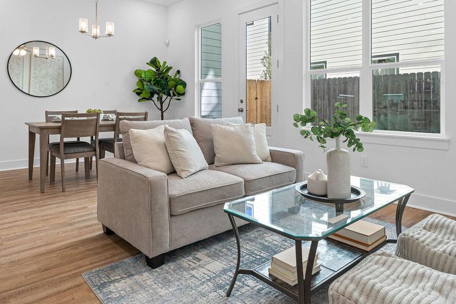 Furnished interior view inside a new home in , Houston (Image 5).