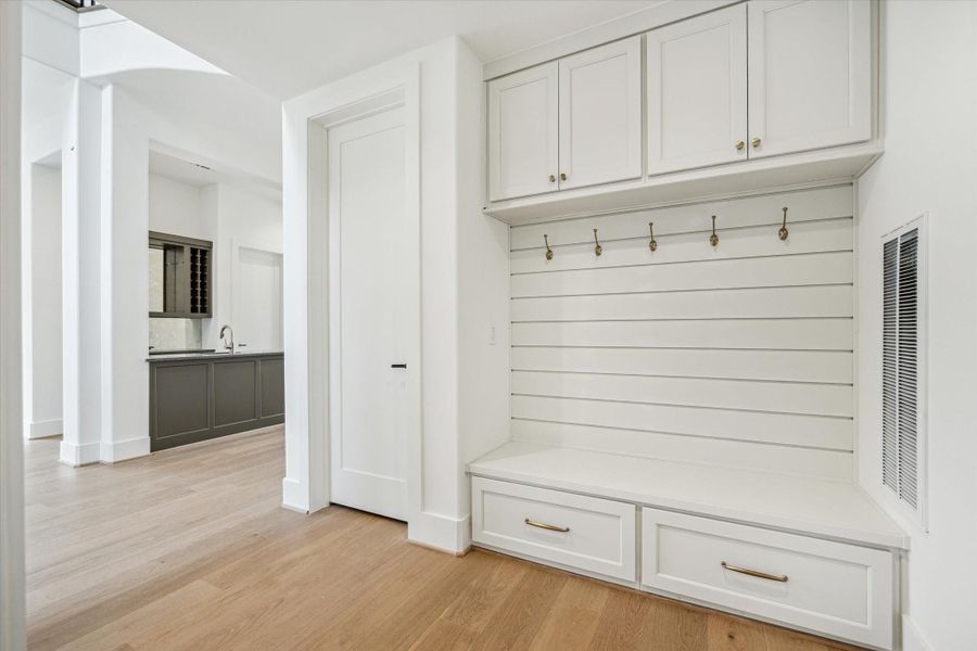 Mud area on the first floor.