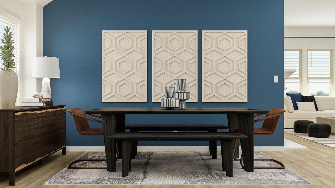 Furnished interior view inside a new home in Lively Ranch: Brookstone Collection, Georgetown (Image 15).