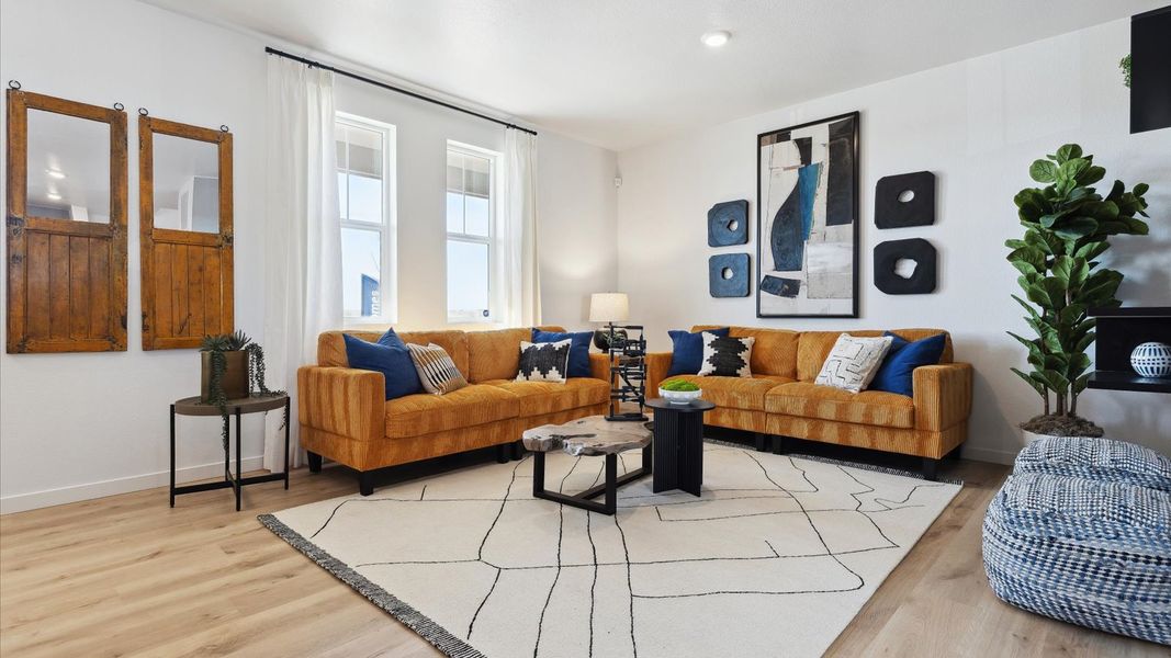 Furnished interior view inside a new home in Horizon Uptown, Aurora (Image 4).