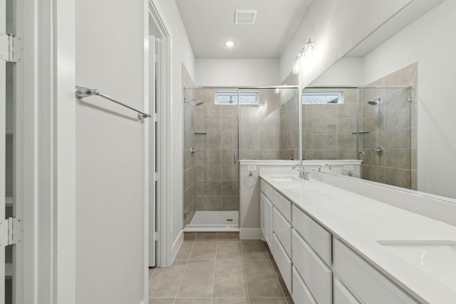 Furnished interior view inside a new home in Newman Village Townhomes, Frisco (Image 29).