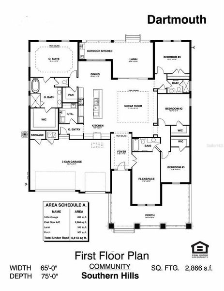 2D floor plan layout of this home in Southern Hills Plantation, Brooksville, FL (Image 5). 2D floor plan layout of this home in Southern Hills Plantation, Brooksville, FL (Image 5).