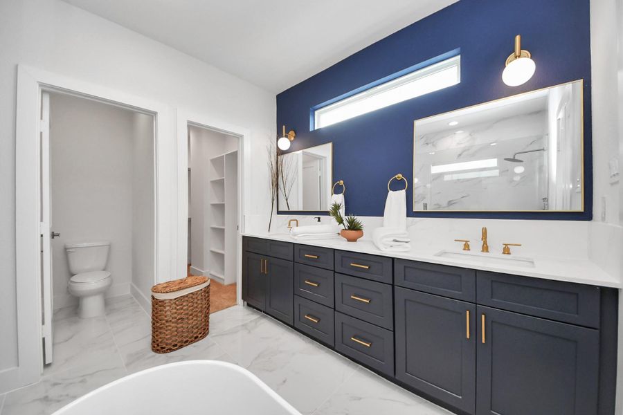 Furnished interior view inside a new home in , Houston (Image 32).