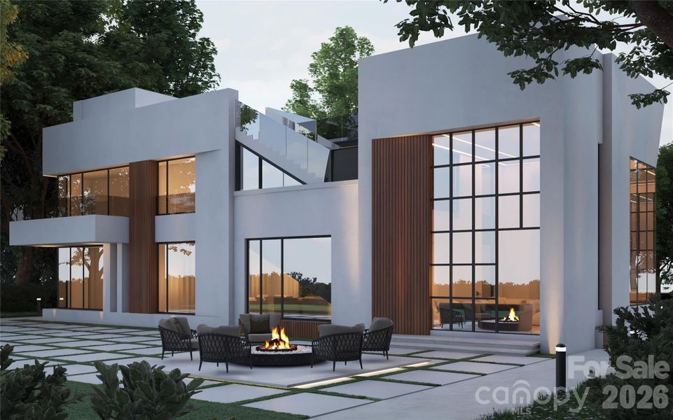 Front exterior of a new home in , Charlotte, NC, highlighting curb appeal (Image 4).