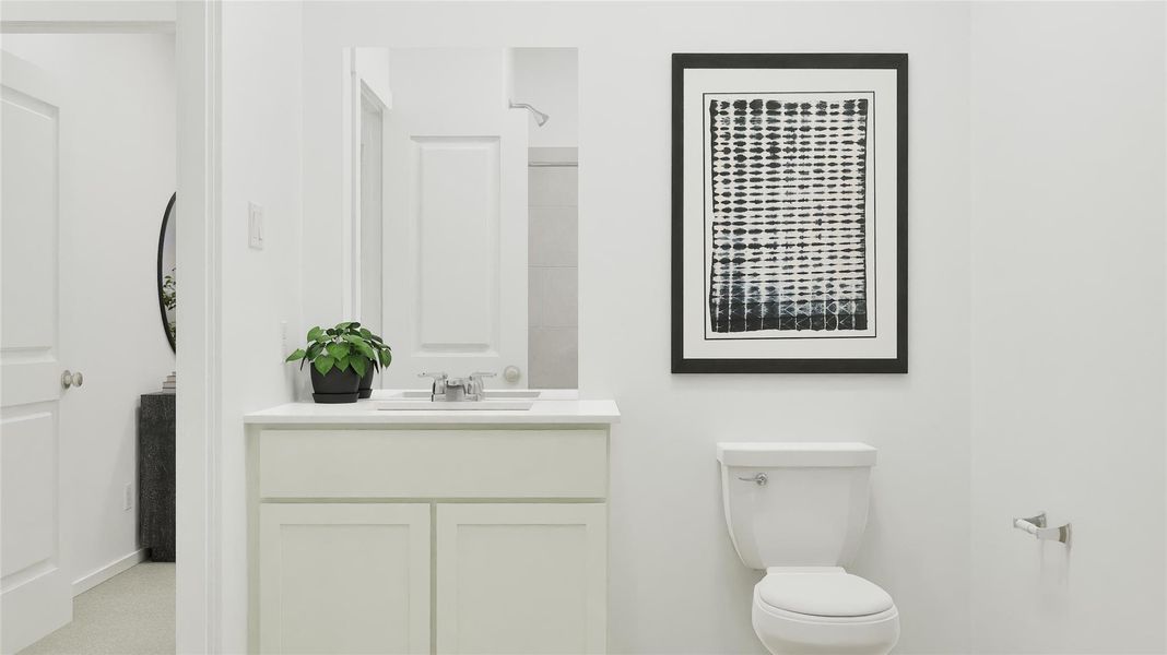 Furnished interior view inside a new home in Waterstone, Kyle (Image 23). Furnished interior view inside a new home in Waterstone, Kyle (Image 23).