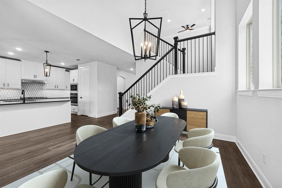 Furnished interior view inside a new home in South Pointe  Cottage Series, Mansfield (Image 6).