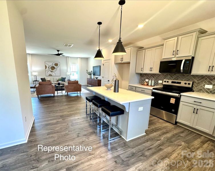 Furnished interior view inside a new home in , Clover (Image 5). Furnished interior view inside a new home in , Clover (Image 5).