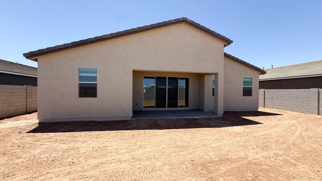 Back exterior elevation