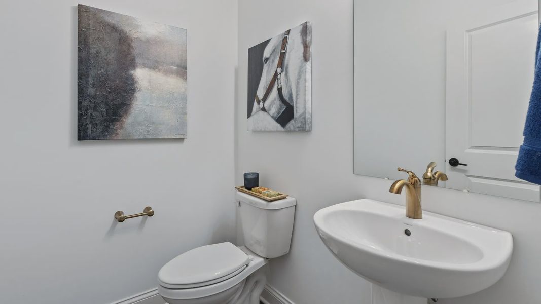 Representative furnished interior of a home built from the Cambridge by Epcon Communities in The Courtyards at Oak Grove, Durham (Image 19).
