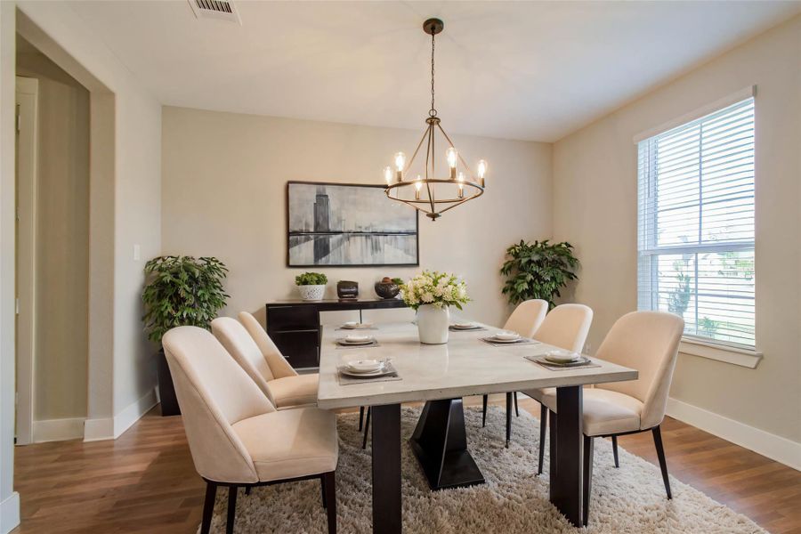 Furnished interior view inside a new home in Harper's Preserve - Classic Series, Conroe (Image 8).
