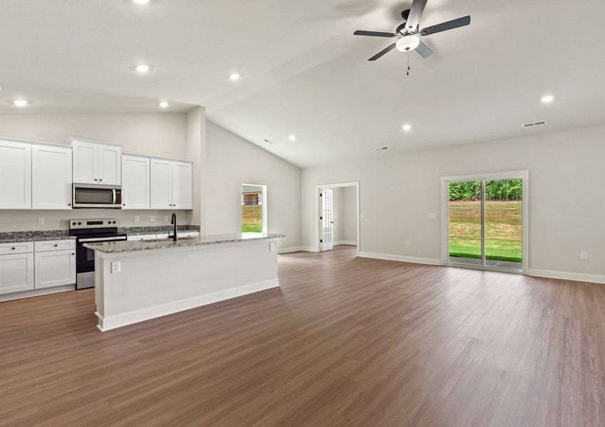 Open and spacious living area