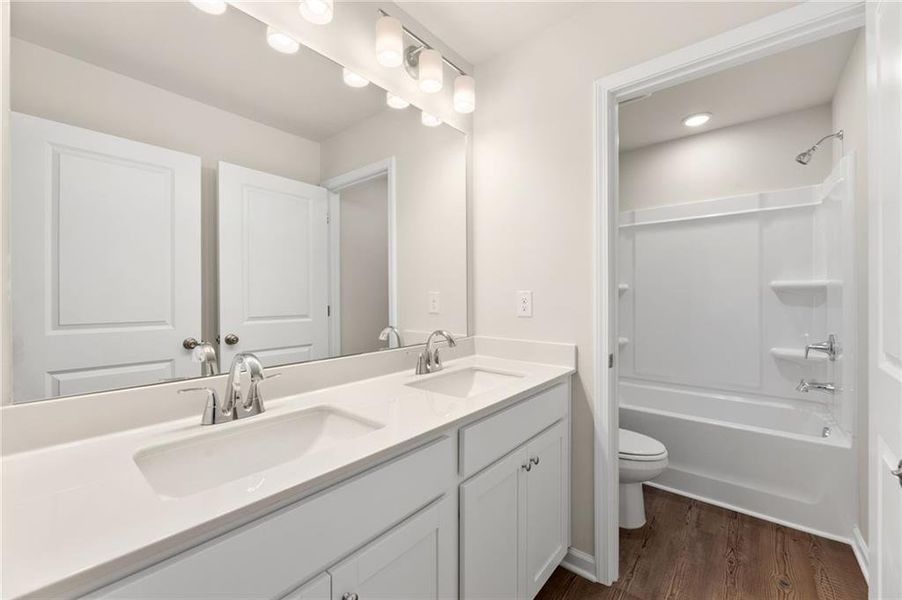 Furnished interior view inside a new home in Kingsley Creek, Lithonia (Image 11).