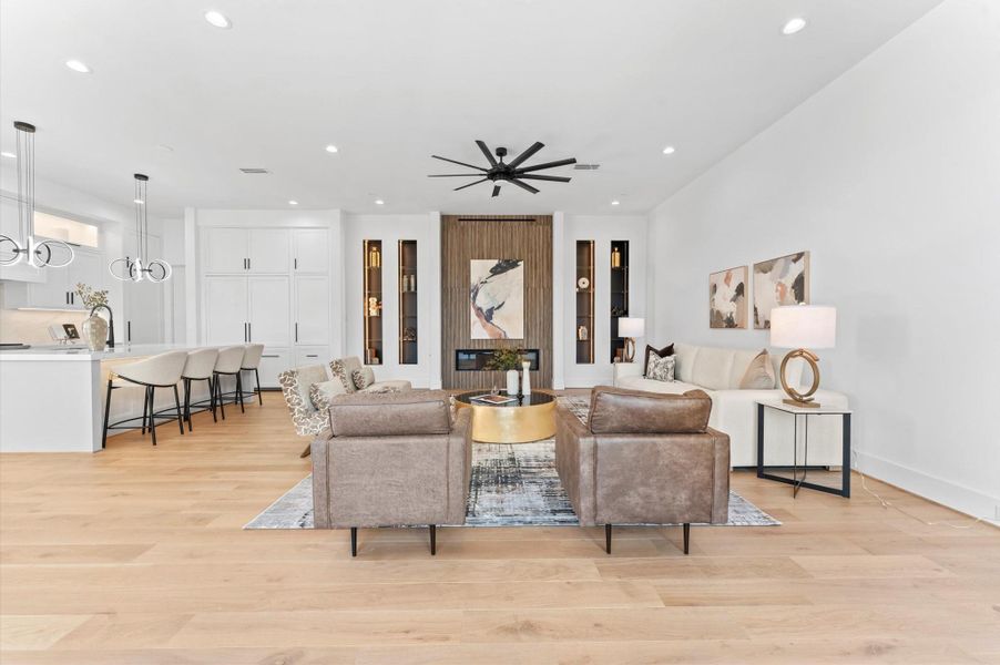 Furnished interior view inside a new home in , Houston (Image 33).
