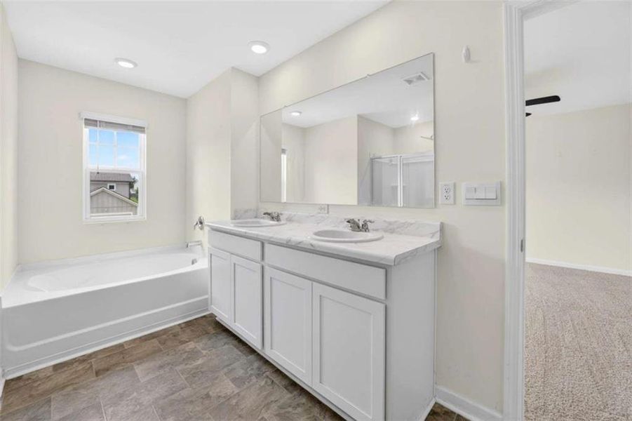Furnished interior view inside a new home in Bailey Glynn, Covington (Image 9).
