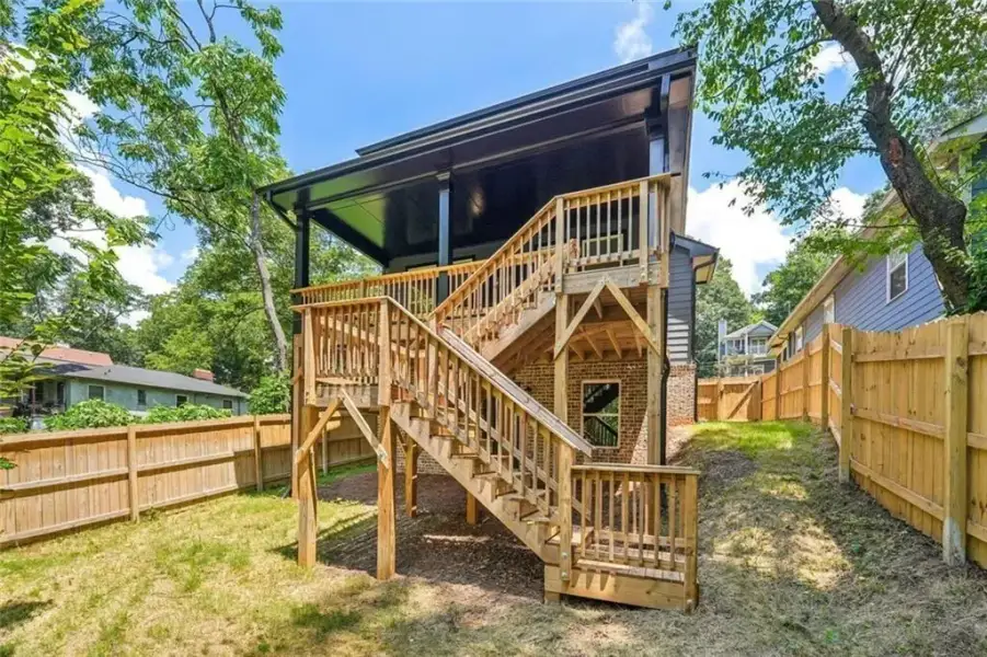 Exterior details and patio area of a home in , Atlanta (Image 26). Exterior details and patio area of a home in , Atlanta (Image 26).