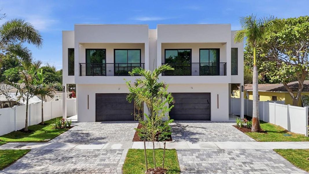 Front exterior of a new home in , Fort Lauderdale, FL, highlighting curb appeal (Image 26).