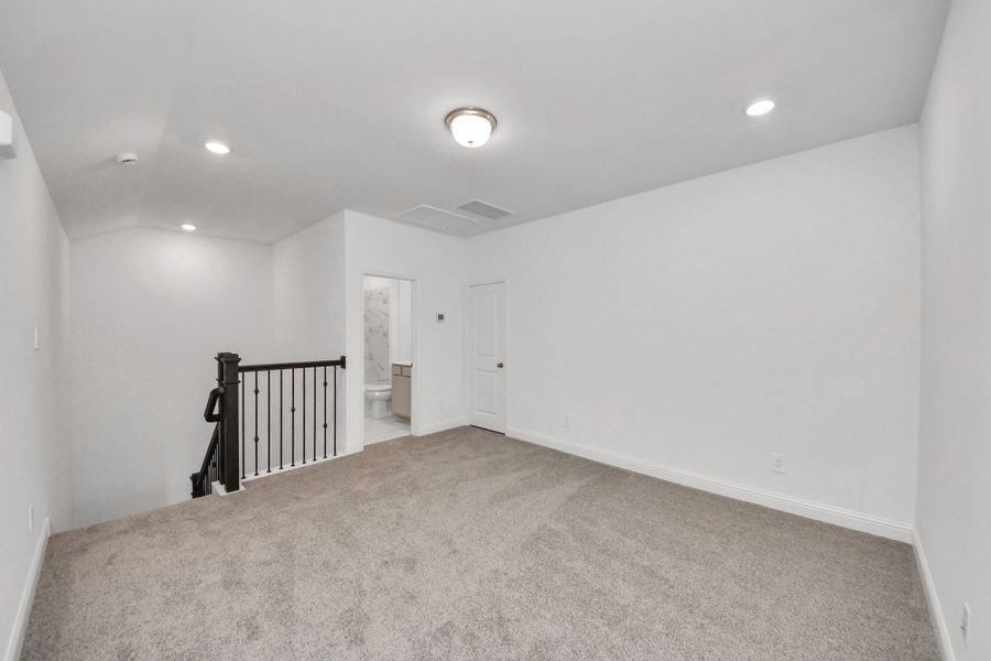 Spacious, unfurnished interior of a new home in Bridgeland, Cypress (Image 23).