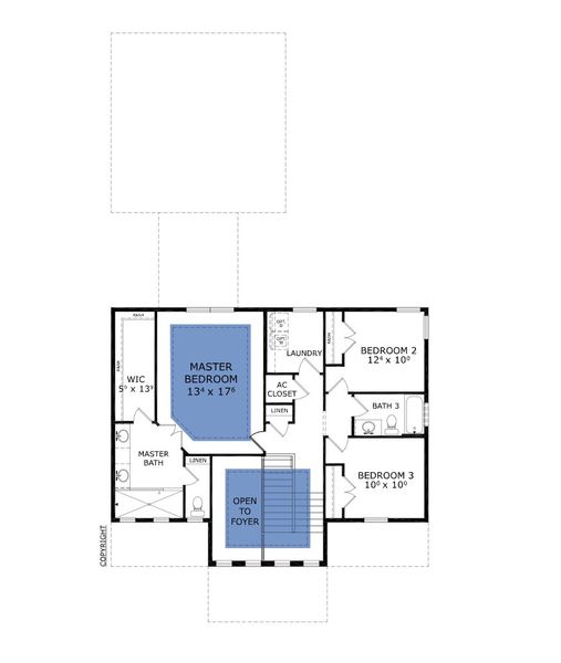 2D floor plan layout for the Cozumel - Classic Series | 50' Wide Lots by ICI Homes in Oakmont, Gainesville, FL (Image 4).