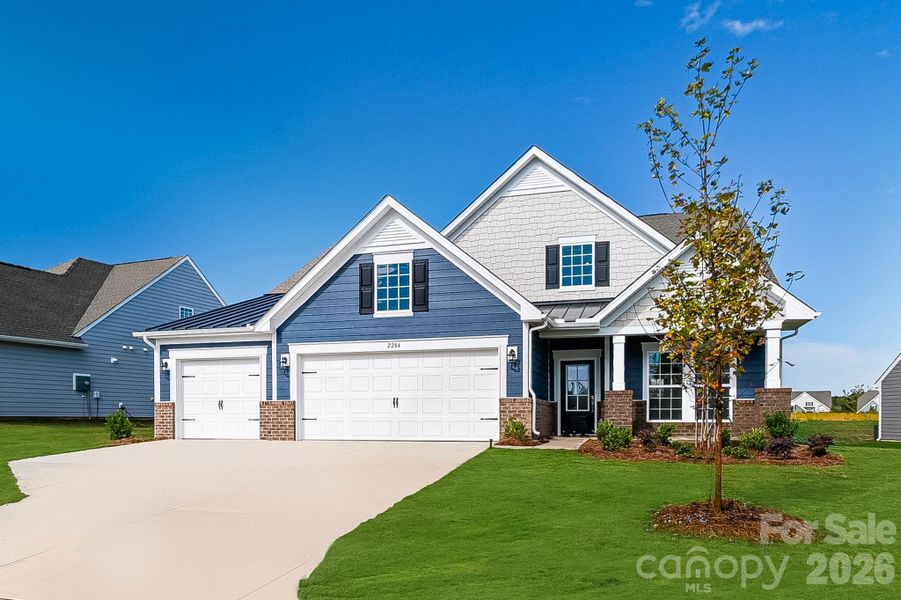 Front exterior of a new home in Roselyn, Lancaster, SC, highlighting curb appeal (Image 2).