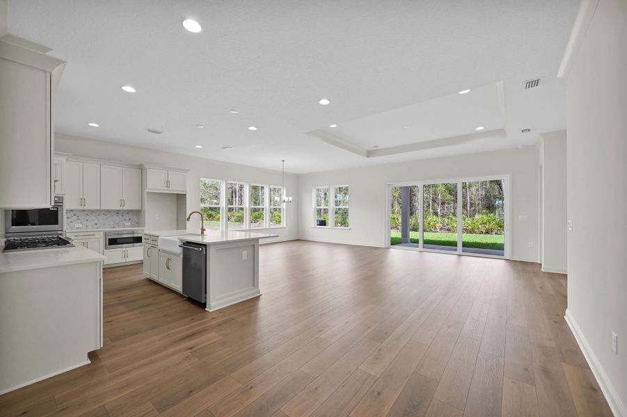 Representative unfurnished interior of a home built from the Hudson II by Riverside Homes in Hidden Creek at SilverLeaf 70' Series, St. Augustine (Image 29).