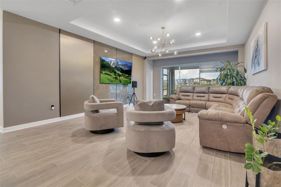 Furnished interior view inside a new home in Wellness Ridge: Chateau Collection, Clermont (Image 13).