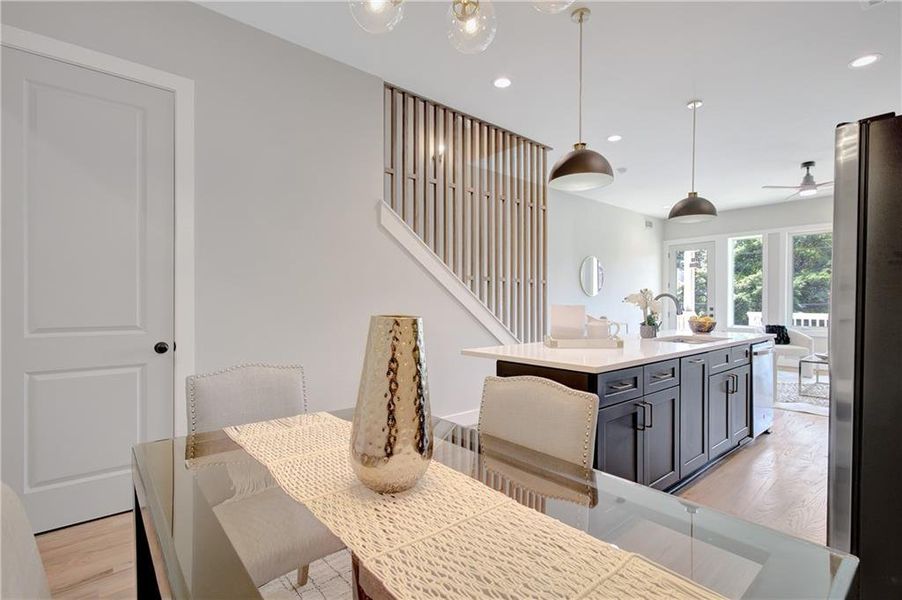 Furnished interior view inside a new home in , Atlanta (Image 42).