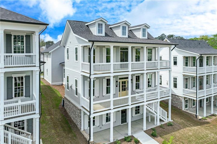 Exterior details and patio area of a home in , Dacula (Image 20).