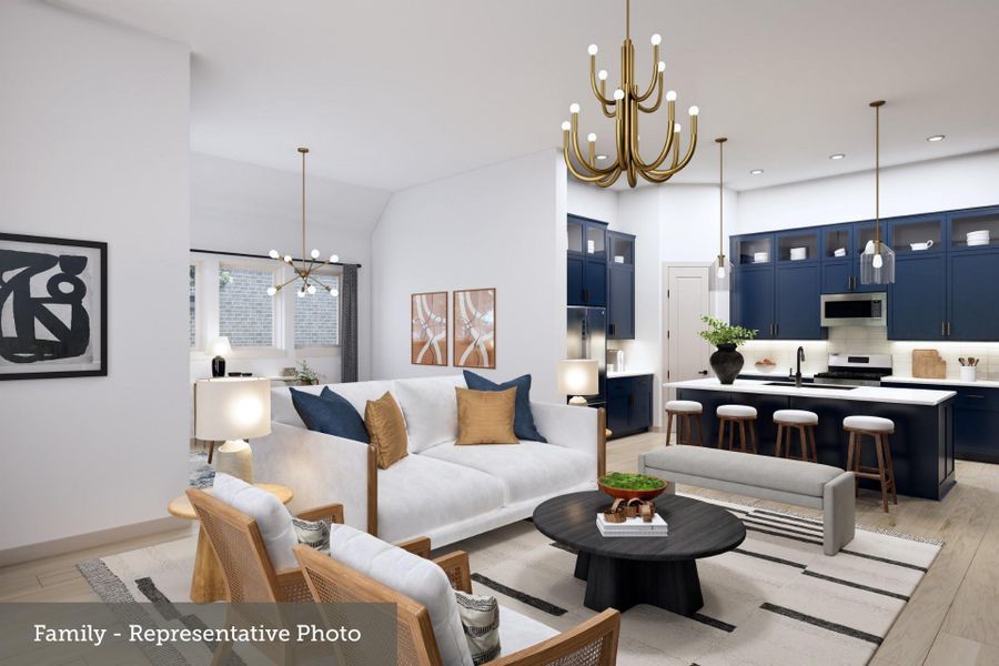 Furnished interior view inside a new home in Audubon – Ascent Collection, Magnolia (Image 7). Furnished interior view inside a new home in Audubon – Ascent Collection, Magnolia (Image 7).
