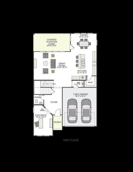 Image 25 representing the Rowan by Tri Pointe Homes in Arbor Collection At Park Central, Georgetown, TX.