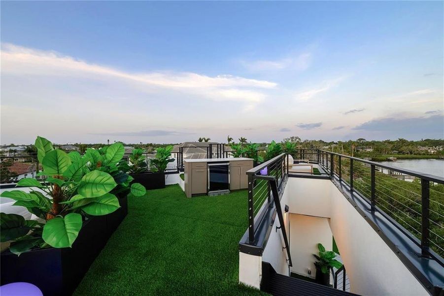 Exterior details and patio area of a home in , Sarasota (Image 34).