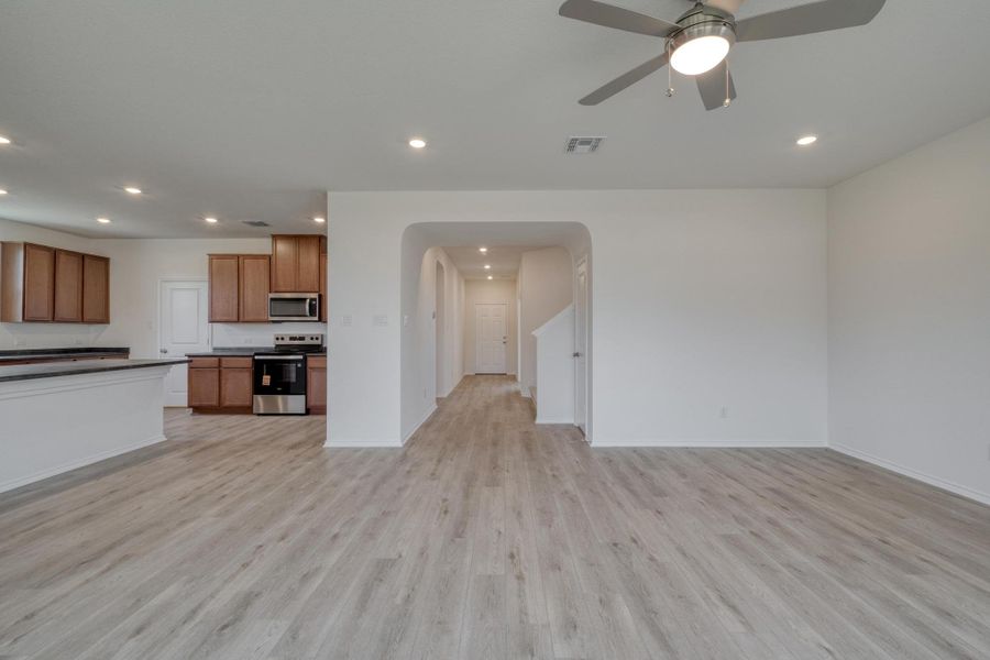 Furnished interior view inside a new home in Sonterra - Cool Water, Jarrell (Image 8).