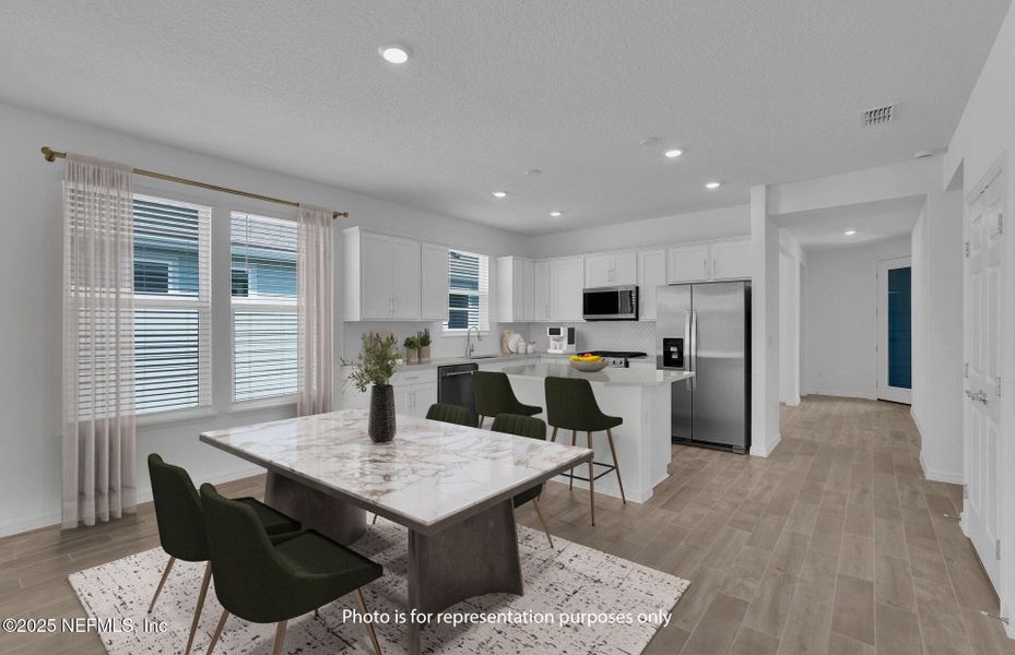 Furnished interior view inside a new home in , Yulee (Image 8).