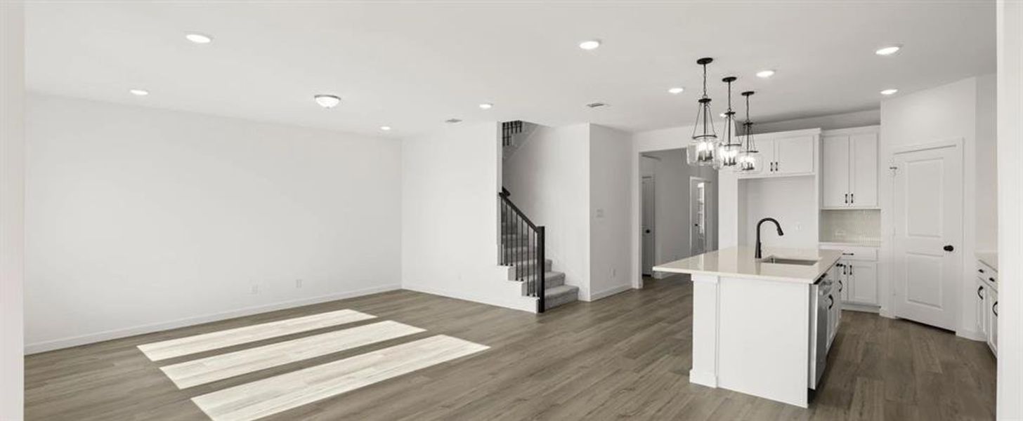 Open Kitchen-Living-Dining Room