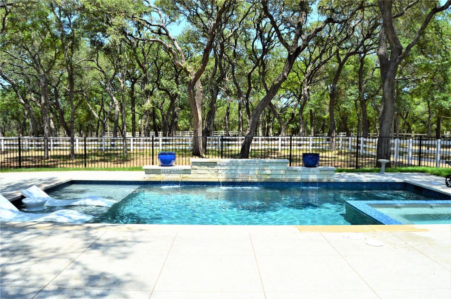 View of pool featuring a patio and a jacuzzi View of pool featuring a patio and a jacuzzi