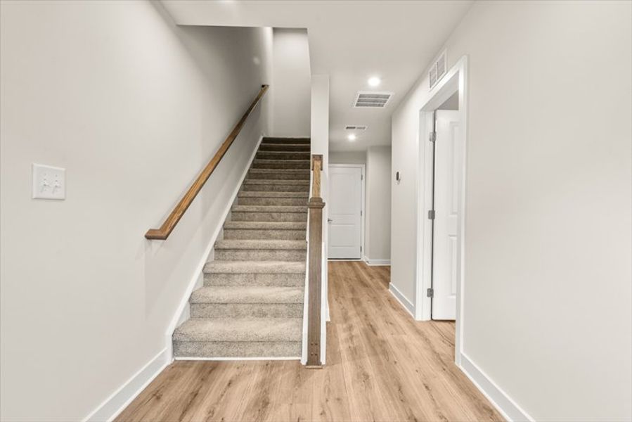 Spacious, unfurnished interior of a new home in Townes at The Station, Apex (Image 23).